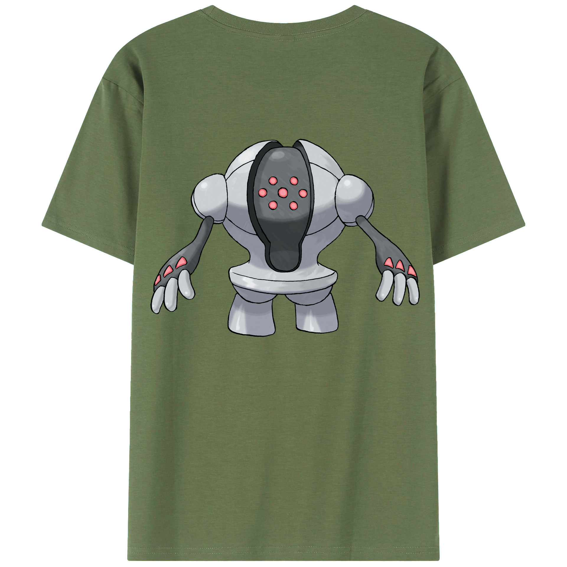 （画像用） ポケットモンスター Pokémon 綿100％ メンズ半袖Tシャツ（バックプリント） 通気性